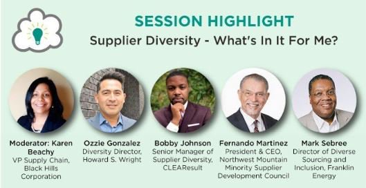 Our Bobby Johnson will tackle the important subject of Supplier Diversity at #SOGF2018. Give him a listen at 1:15 PT. <a href="/shadesforum_/">Shades of Green Forum</a>