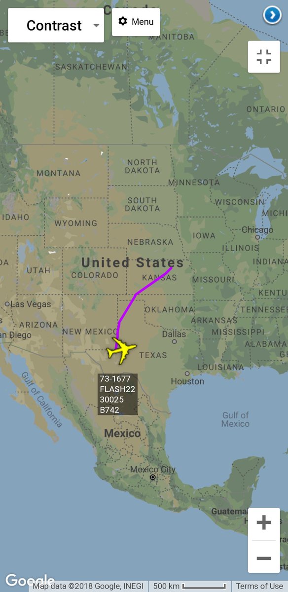 Andy007_SR_A's tweet photo. #USAF 🇺🇸
73-1677 / #FLASH22
Boeing E-4B Nightwatch from 1st Airborne Command Control Squadron, Offutt AFB.
30,00ft passing overhead Texas... #SRAirband https://t.co/PznIaOXJWT