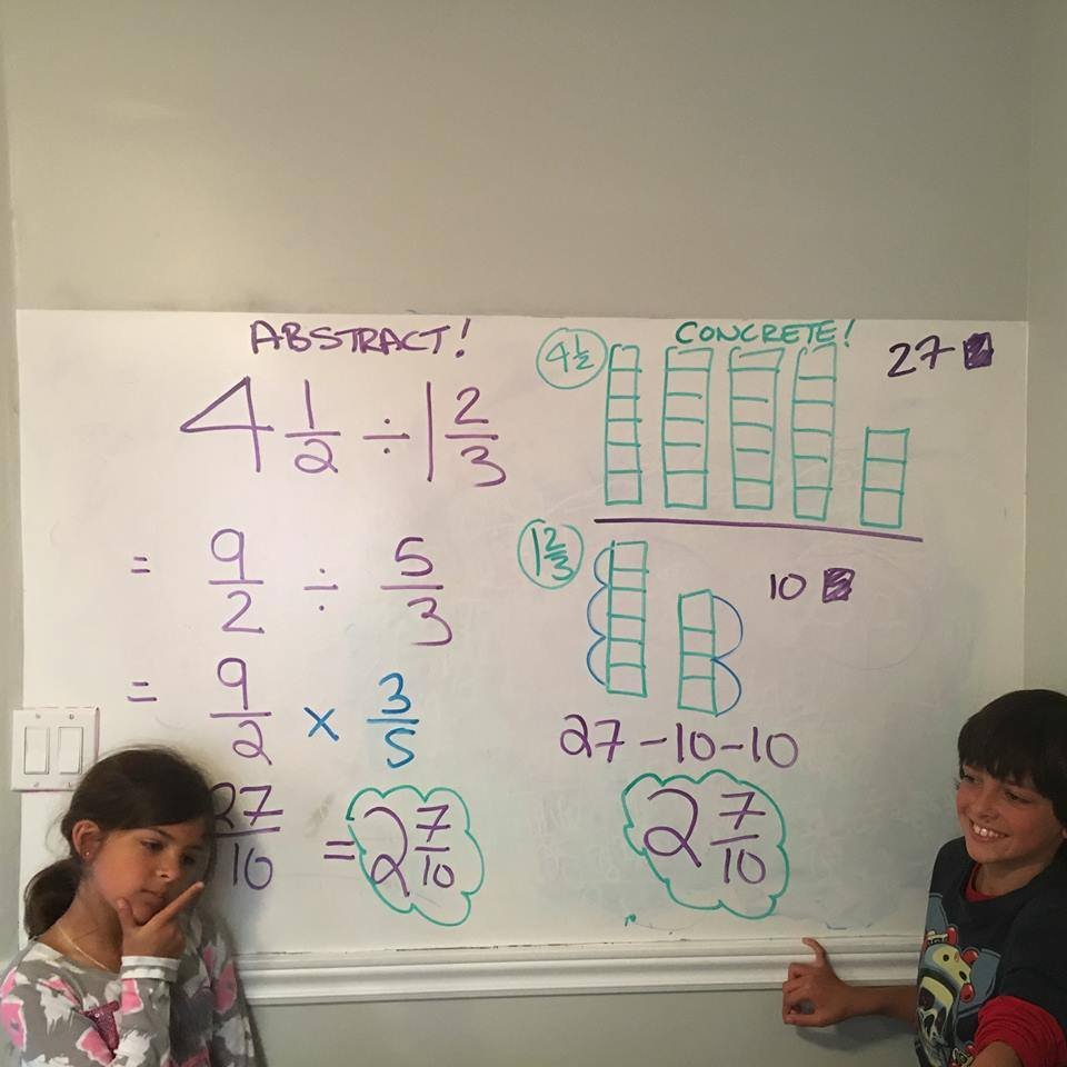 Mathgarden's tweet photo. Conceptual understanding of division of fraction needs to be taught right beside the rarely explained procedure of "flip and multiply". If not, dividing fractions is one of the most useless ideas--right behind long division. Get your **facts** straight, back-to-basics folks. https://t.co/08SLP1VPVn