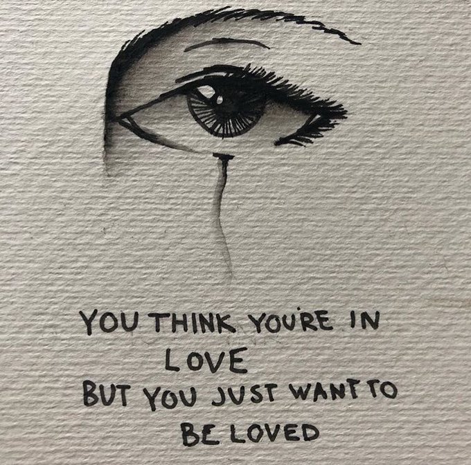 They don&rsquo;t really love you they just want you to love them https://t.co/H4fNNR1qZJ<a href="/tag/realtalk"class="tags"><span>#realtalk</span></a>