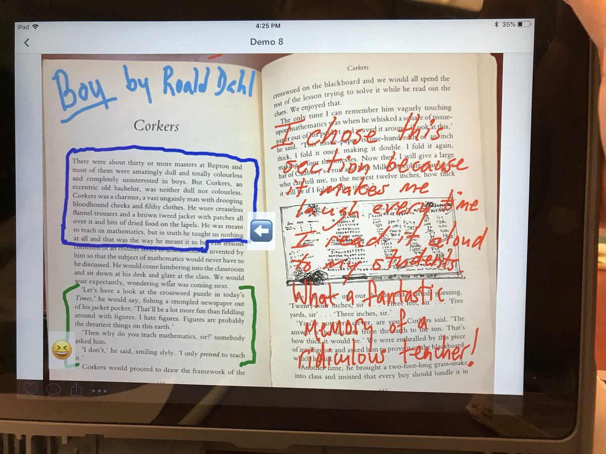 yerlifeguard's tweet photo. Today we learned how to make a Book Snap from my fav read aloud, Boy, by #RoaldDahl with a ridiculous scene. Thanks, @jgough & @billups5th #TrinityLeans #TrinityReads #BookSnap https://t.co/yZC0giVuqr
