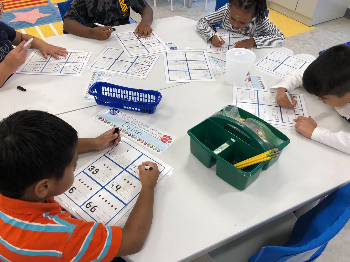 KinderSide's tweet photo. Math writing and sorting as we learn about our classroom math materials #first6weeks https://t.co/GIZupTSI7b