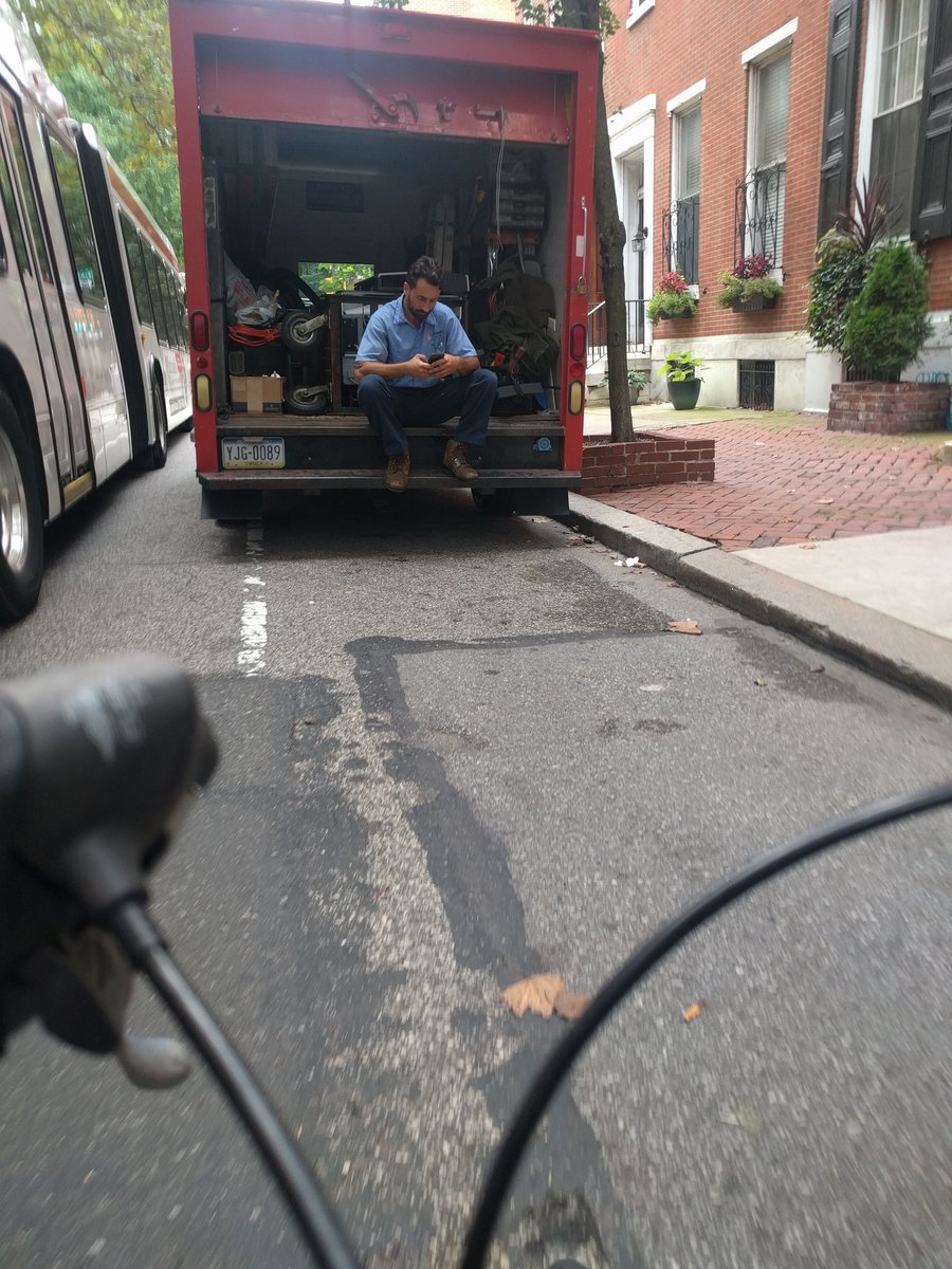 No rush, dude <a href="/BikeLanePhila/">ThatsABikeLane</a> #bikephl