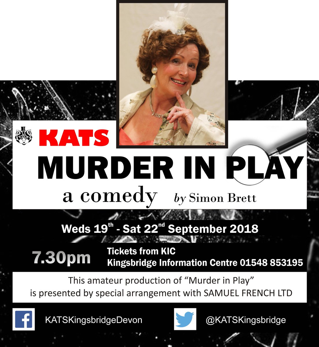 KatsKingsbridge's tweet photo. Murder in Play #amdram #southhams #salcombe #kingsbridge #comedy #devontheatre #devonwhatson https://t.co/mk4MP95ppo
