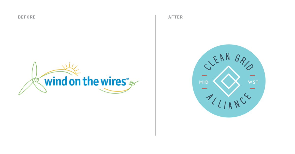 sussnerdesignco's tweet photo. Wind on the Wires needed a new name and brand identity to better reflect their expanding focus. This is an example of Reason to Refresh #4 - when something evolutionary happens, you have the opportunity to show off the new you, the improved you. @CGA_Midwest https://t.co/eZBHkbXCXF