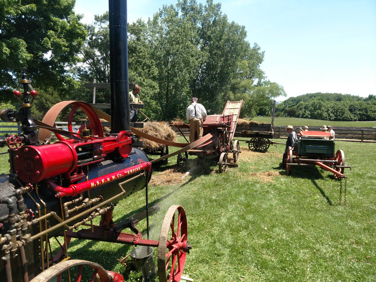 MetroParksTweet's tweet photo. Five Rivers MetroParks Regional Manager Steve Sherman took this picture of the steam engine and thresher at Carriage Hill MetroPark. Get Out &amp; Explore the Miami Valley's agricultural heritage on an 1880s farm: https://t.co/wsqyh1jJ2R #exploremetroparks https://t.co/AMGBNsbrJS
