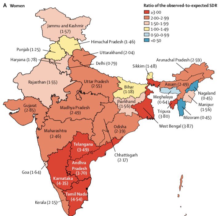jsbamrah's tweet photo. #suicide @TheLancetPH @ProfLAppleby @ICMRDELHI
India
17·8% of global pop 
36·6% of global suicide deaths among women 
24·3% among men
Suicides ⬆️from 1990 for both sexes, women ⬆️ men
Young adult suicides =public health crisis
Suicide 1st cause of death in 15–29 yr &amp; 15–39 yr https://t.co/r4n6WNiWFX