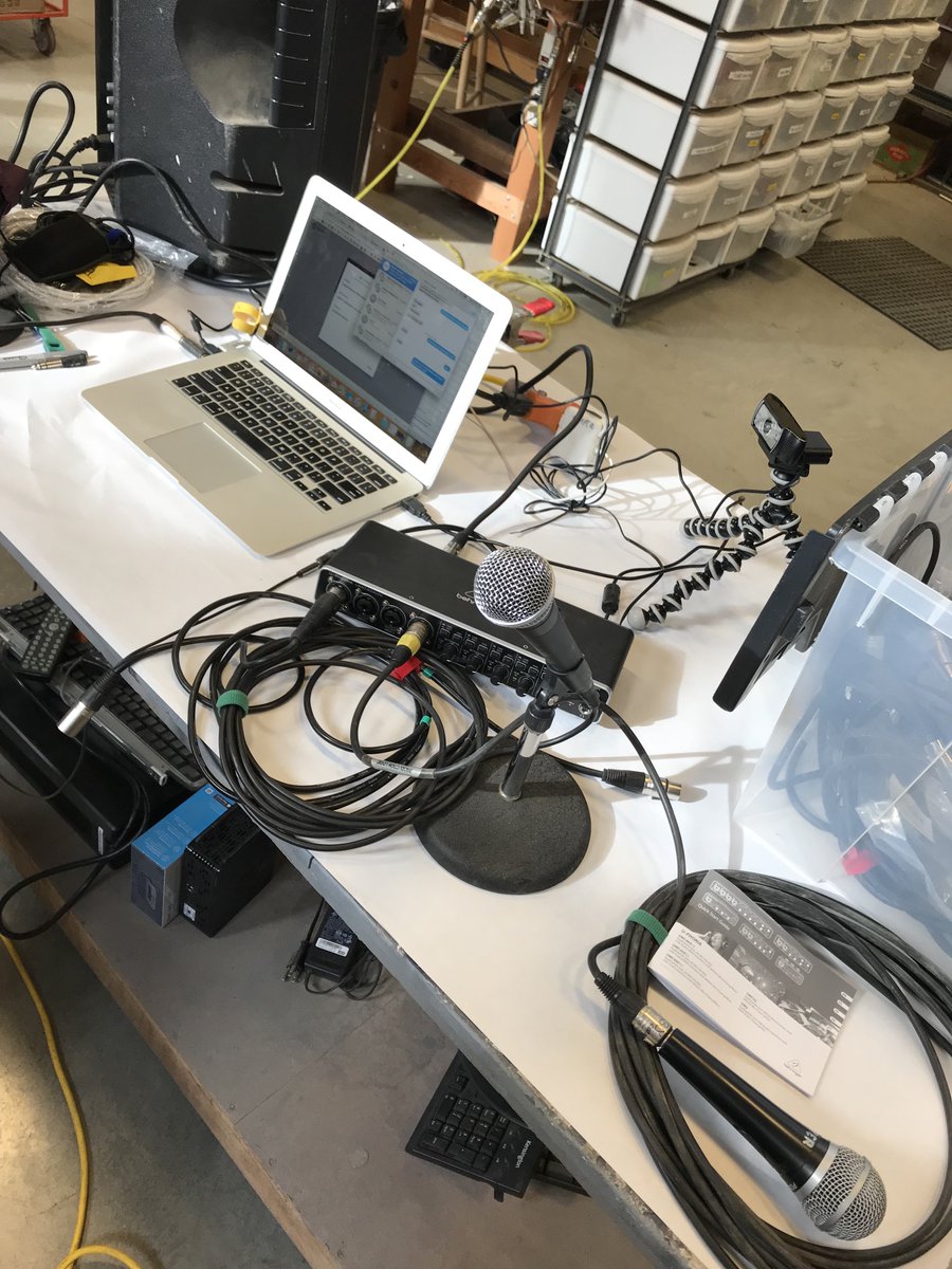 MrAlanCooper's tweet image. I’m not certain yet, but I THINK this setup will work for remoting a colleague in to my UCB class. #toocomplex