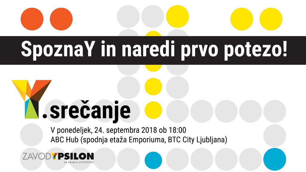 ZavodYpsilon's tweet photo. [Y.srečanje 🎲] Predstavitev programov 2018/19 - Pridi in nas spoznaY! https://t.co/UrC4Dmh3VS https://t.co/wHksCMCEn1
