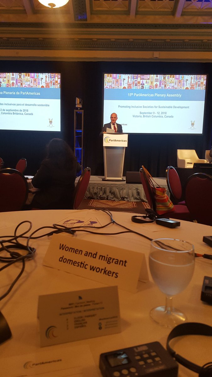 This morning's session will look at International Migration.  #ParlAmericas2018