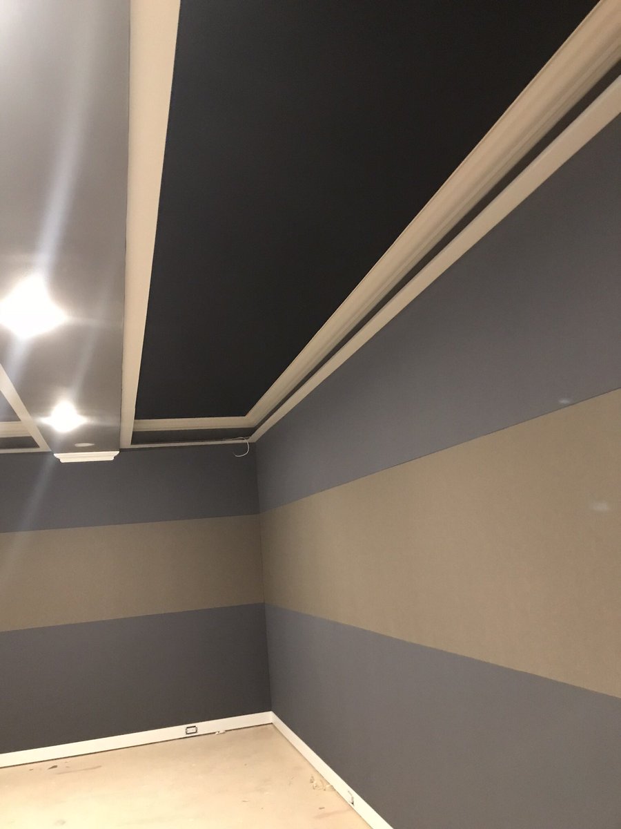 Acoustic_Panel's tweet image. Acoustics and custom fabric panels in this Fort Lee NJ Media Room, by Acoustic Finishes. #acousticfinishes #fabricpanels #mediaroom