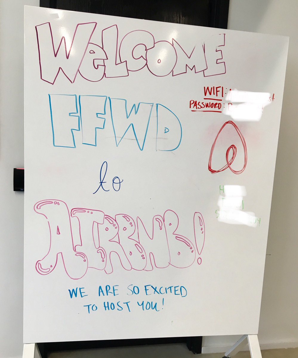 FfwdOrg's tweet photo. It’s a beautiful day at @Airbnb, and true to form, they’ve been excellent #hosts… and it’s not even 10am! We’re kicking off our 5th #Accelerator session with a big breakfast and team check-ins #FFWD18 #BeAHost #AccelerateGood https://t.co/y1DkNZcpWR