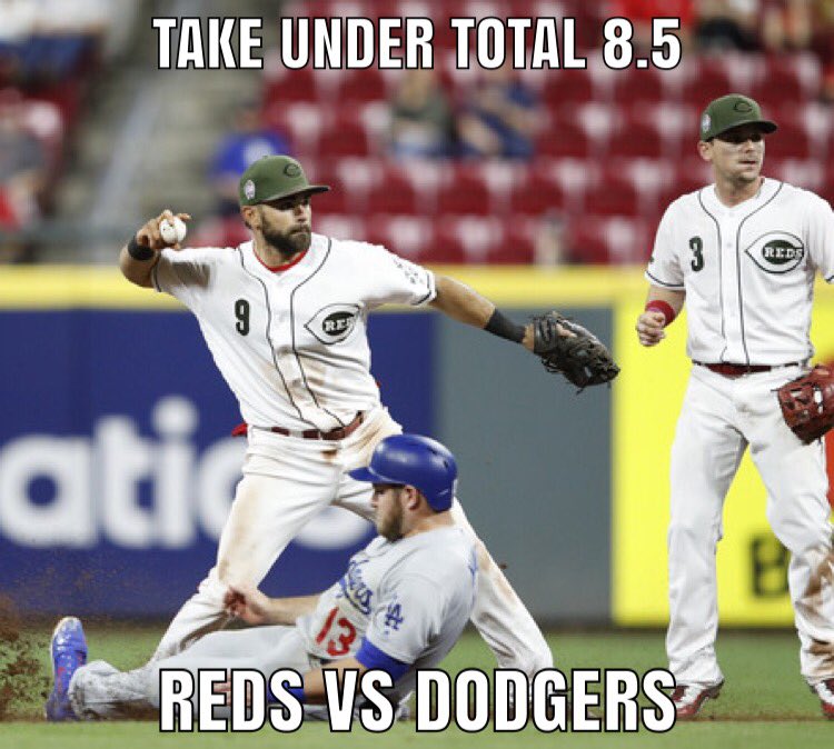 mltips1's tweet image. Play MLB CIN/LAD Under 8.5 as a sharp Free Play 💪NFL/MLB Premium Plays 50-75% off! Get Ready for a HUGE NFL/NCAAF Weekend Text “HOT” to 702-266-7047 for Premium Plays Before game time. 🔥Optin for Top Picks at MLTips.com by clicking link in Profile also FOLLOW