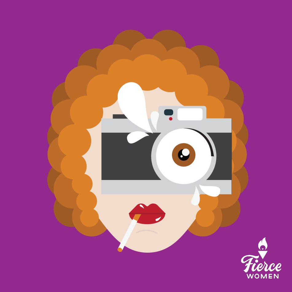 Happy birthday to Nan Goldin, American photographer known for her deeply personal and candid portraiture. Illustration by Ivana Štrukelj. #FierceWomen #womenphotographers #illustration