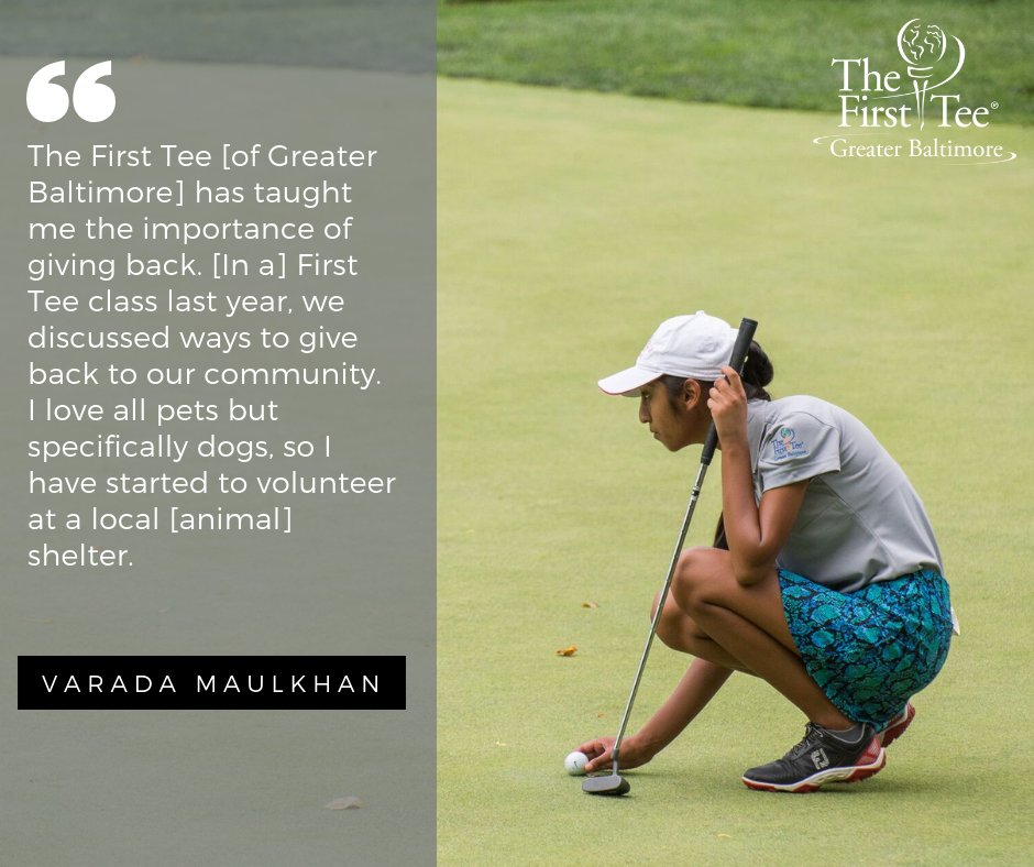 FirstTeeBalt's tweet image. Varada is just one of our many students who continues to give back to the community and applies what she learns in our classes to everyday life. Varada has been apart of our program for 6 years. Visit bit.ly/2KhMXoL to sign up for #FallProgramming. #JuniorGolf #YouthGolf