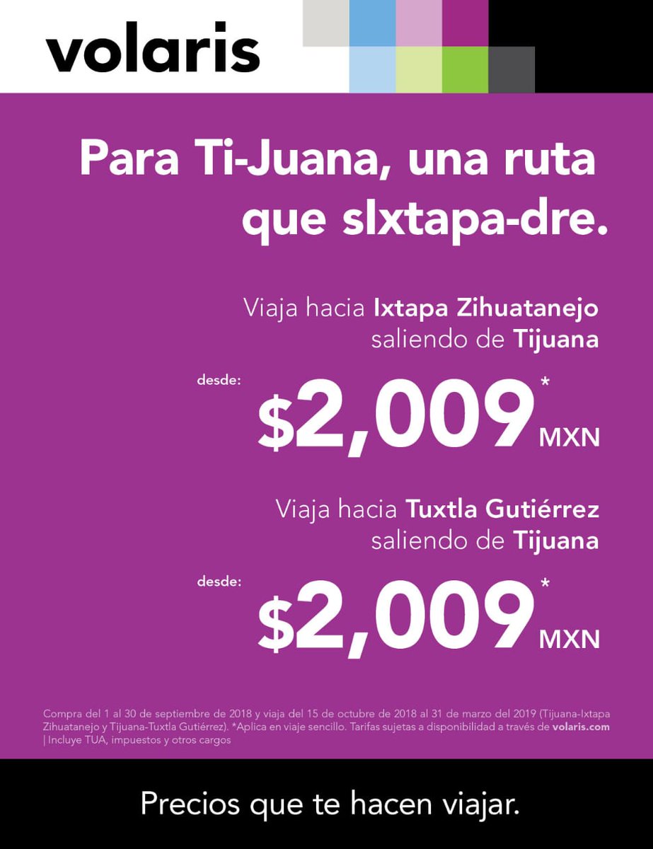 VisitIZ's tweet photo. Amigos de #Tijuana no pierdan la oportunidad de disfrutar las hermosas playas de #IxtapaZihuatanejo con el nuevo vuelo de @viajaVolaris. No dejes pasar esta excelente promoción!

@VisitMex @erescalona11 @pedrocastelan @Sectur_Guerrero https://t.co/EYJXlwz8dB