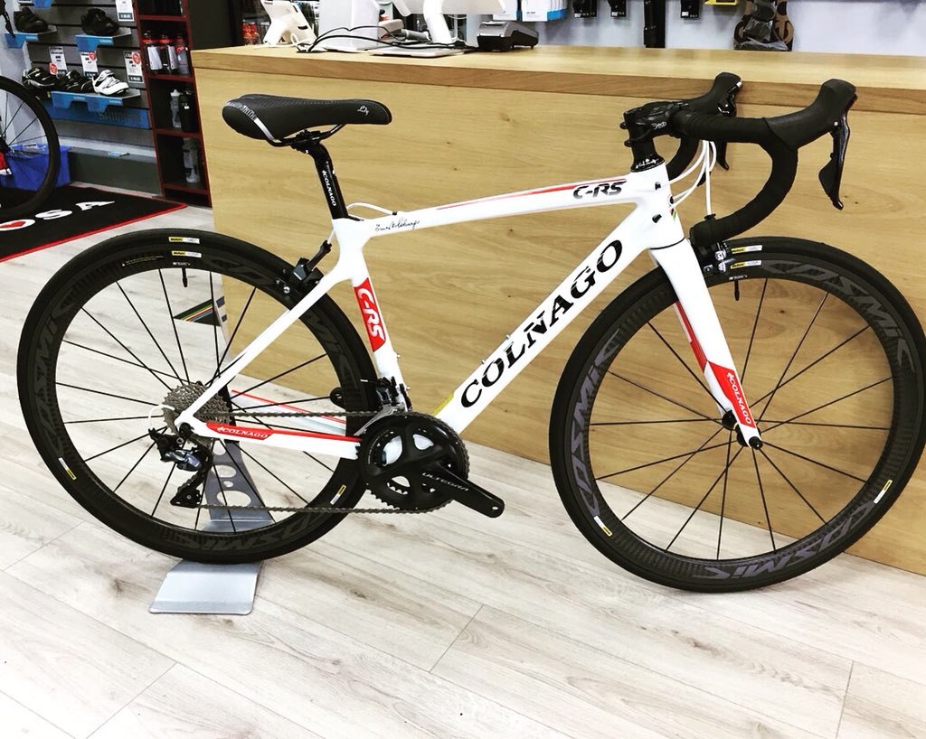 racescene_uk's tweet photo. Colnago CRS ready for collection this weekend. Complete with Shimano Ultegra, Mavic Cosmic Pro Carbon Exalith and Deda Finishing Kit ๐ด๐ป๐ฎ๐น #Racescene #Colnago #ItalianCycles #BarnsleyisBrill #yorkshire #cycling https://t.co/JdwUejAWJz