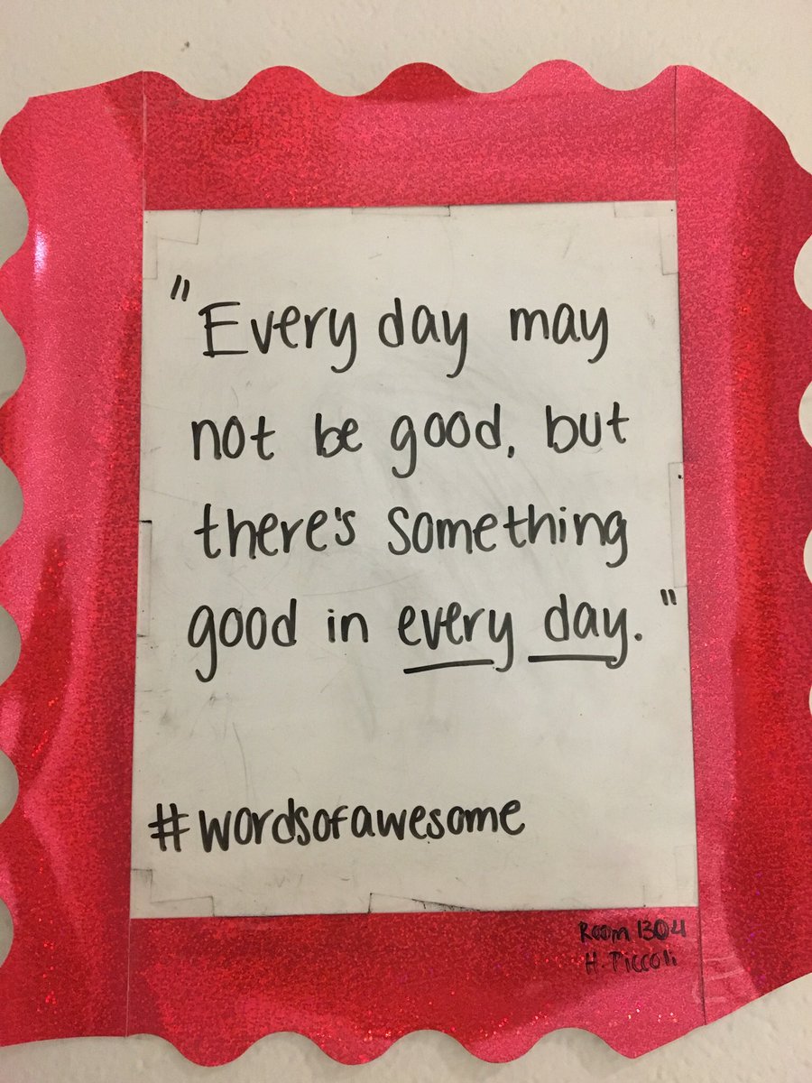 mrs_johnson1015's tweet photo. “Always find the positives in the negatives”- wise words of my amazing neighbor @raulsdrayer 💕 #day12 #wordsofawesome https://t.co/QEnPtjA3jR