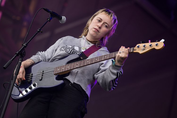 Cleo Tucker and Harmony Tividad of @Girlpoolband on the main stage at #OctFest on Sunday afternoon on Governors Island. (📷 for <a href="/LittleWaterNYC/">Little Water Radio</a> )