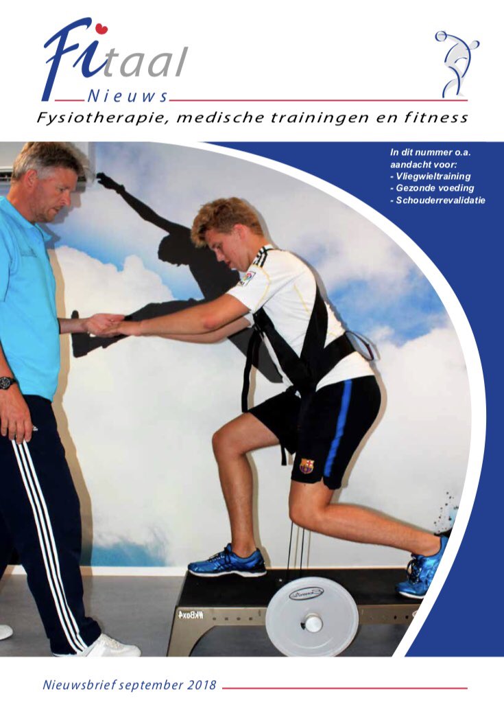 FitaalDrachten's tweet photo. Vers van de pers, de nieuwsbrief van Fitaal. In deze editie o.a. aandacht voor vliegwieltraining, een nieuwe trainingsvorm bij Fitaal, gezonde voeding, schouderrevalidatie bij bovenhandse sporters en een impressie van de restyling van De Sportlaan. https://t.co/auvQflsN37 https://t.co/MuUqwloaId