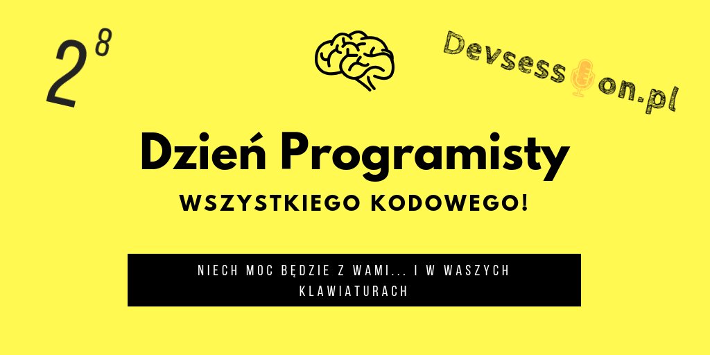 gkotfis's tweet image. Dziś 2⃣5⃣6⃣ dzień roku czyli #dzienprogramisty
🎉🎈🎊 Wszystkiego kodowego  🎉🎈🎊