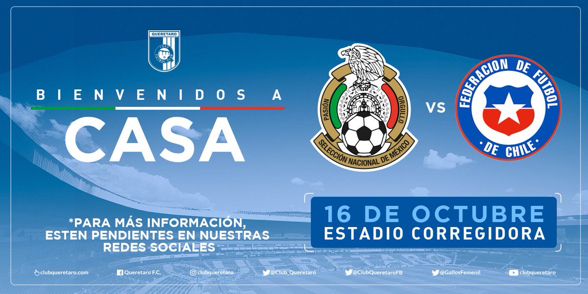 Club_Queretaro's tweet photo. ¡Los Gallos estamos listos para cantar el Cielito Lindo en el Corregidora! 🐔 🇲🇽 🗣 🎵

Aquí nos vemos, @miseleccionmx… 🔜 ⚽️

#MiFuerzaEresTú | #PasiónyOrgullo https://t.co/dXQMUVGRnY