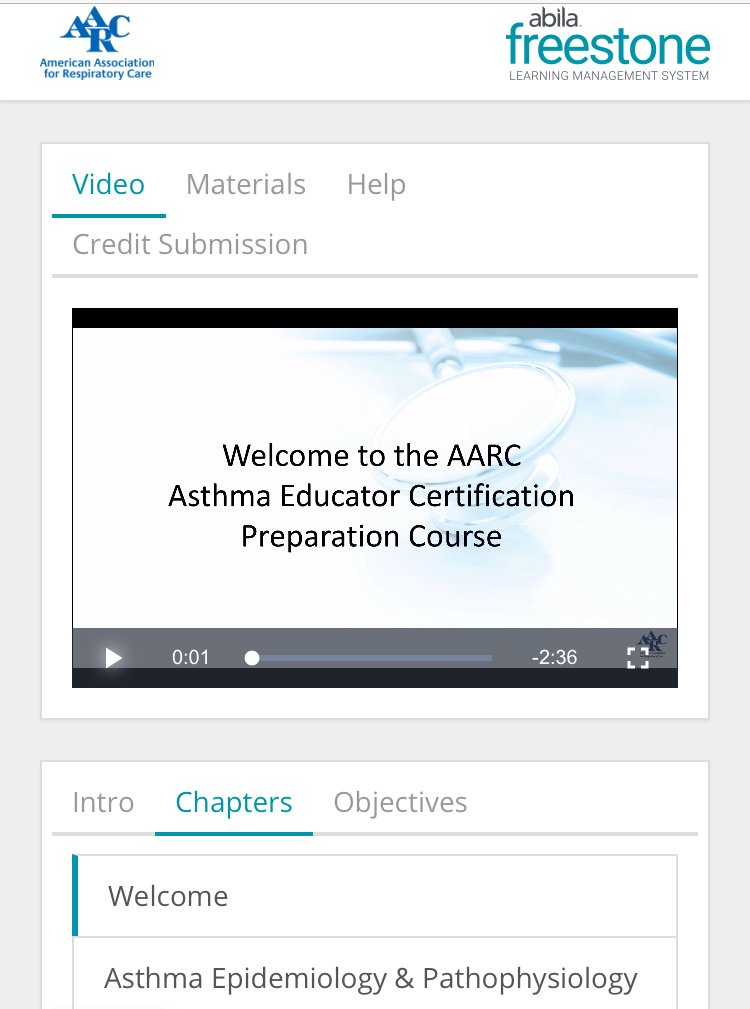 So excited! I renewed my AE-C credential but want to keep up to date on  #asthmamanagement. Just started the NEW @aarc_tweets #asthmaeducator  course!  learning.aarc.org/store/seminar/…