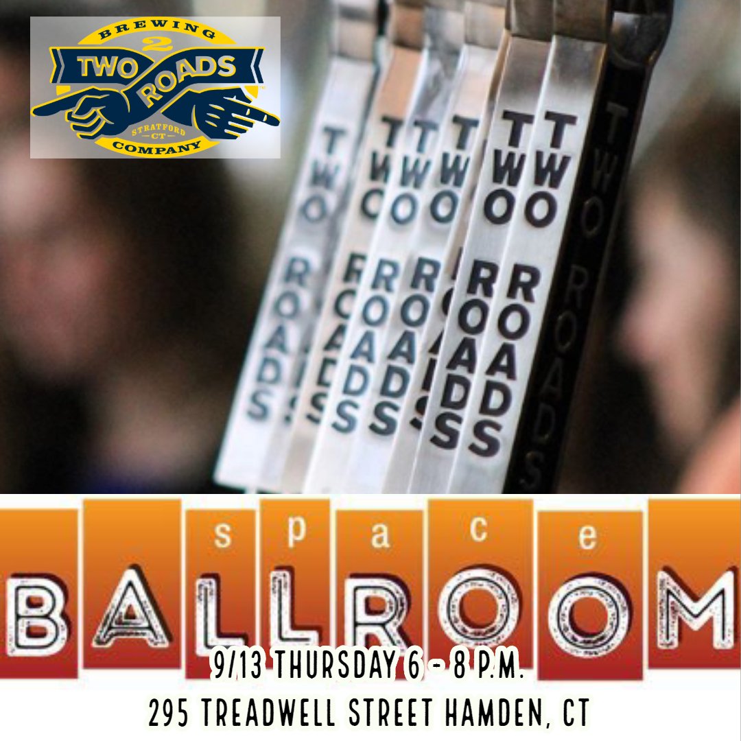 It's a #TwoRoads tap takeover at the <a href="/spaceballroom/">Space Ballroom</a> and the patio party reveal of <a href="/stephburrr/">Steph Burr</a>'s amazing mural!!! Be there this Thursday, party starts at 6 p.m.!