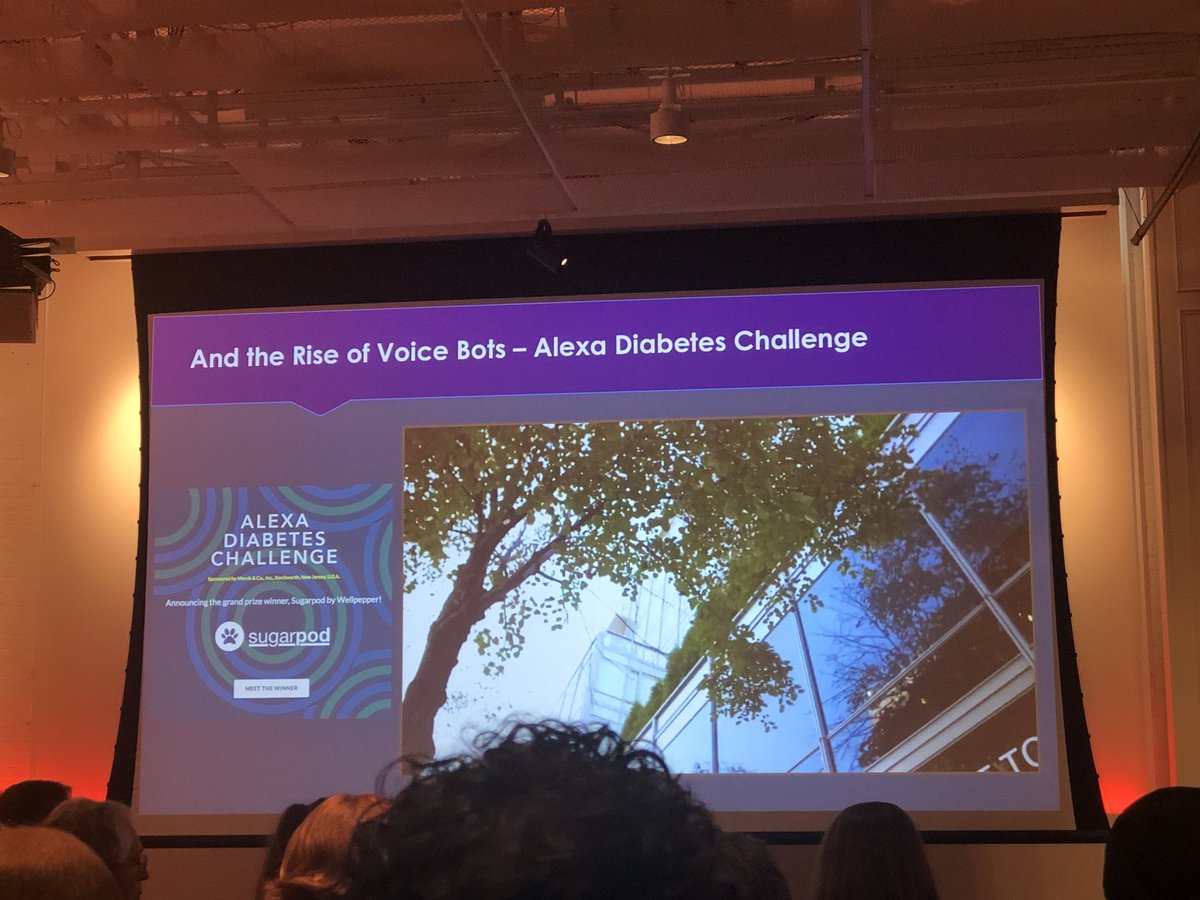 averghese's tweet photo. Good to see @Merck’s Alexa Diabetes Challenge mentioned as an part of the discussion around the future of voice bots (h/t @shwen) https://t.co/c1pJxrWSUu
