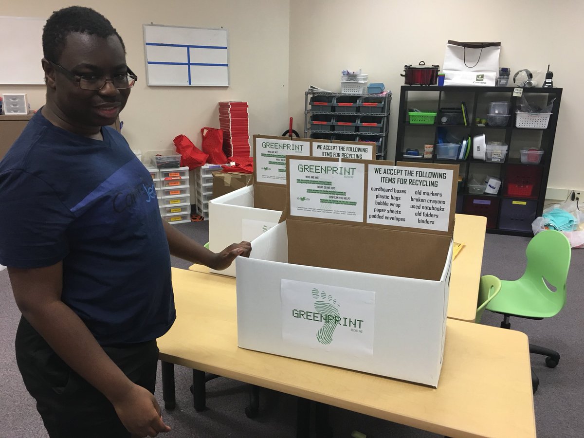GreenPrint204's tweet photo. @GreenPrint204 collection boxes coming to a @WaubonsieValley classroom near you! #reduce #reuse #Recycle #gogreen @KateMikeSTEPS @204STEPS_Eagles https://t.co/UIDkMcX147