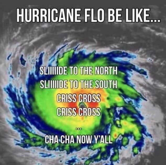 RobinSimmons_72's tweet photo. Due to South Carolina’s impending situation with Hurricane Florence, I couldn’t help trying to insert a little humor amidst a very serious situation.  Please keep everyone in our state in your prayers as we prepare for the days ahead. #HurricanceFlorence #PrayForSC https://t.co/1w1JEfgzOT