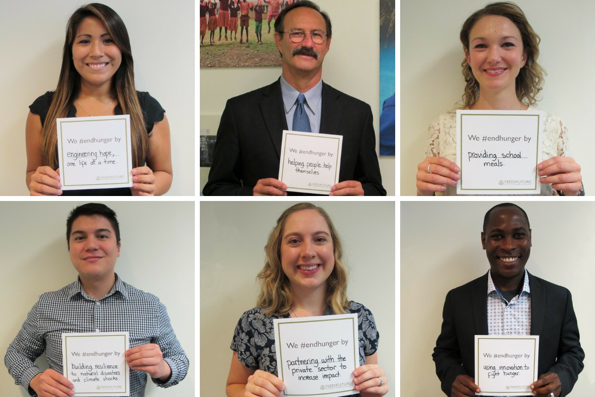 WFPUSA's tweet photo. We #EndHunger by partnering with others to strengthen the resilience of communities and countries around the world. Hunger is the world’s greatest solvable problem. Come be a part of the solution! @FeedTheFuture https://t.co/1xhvJyzNpK