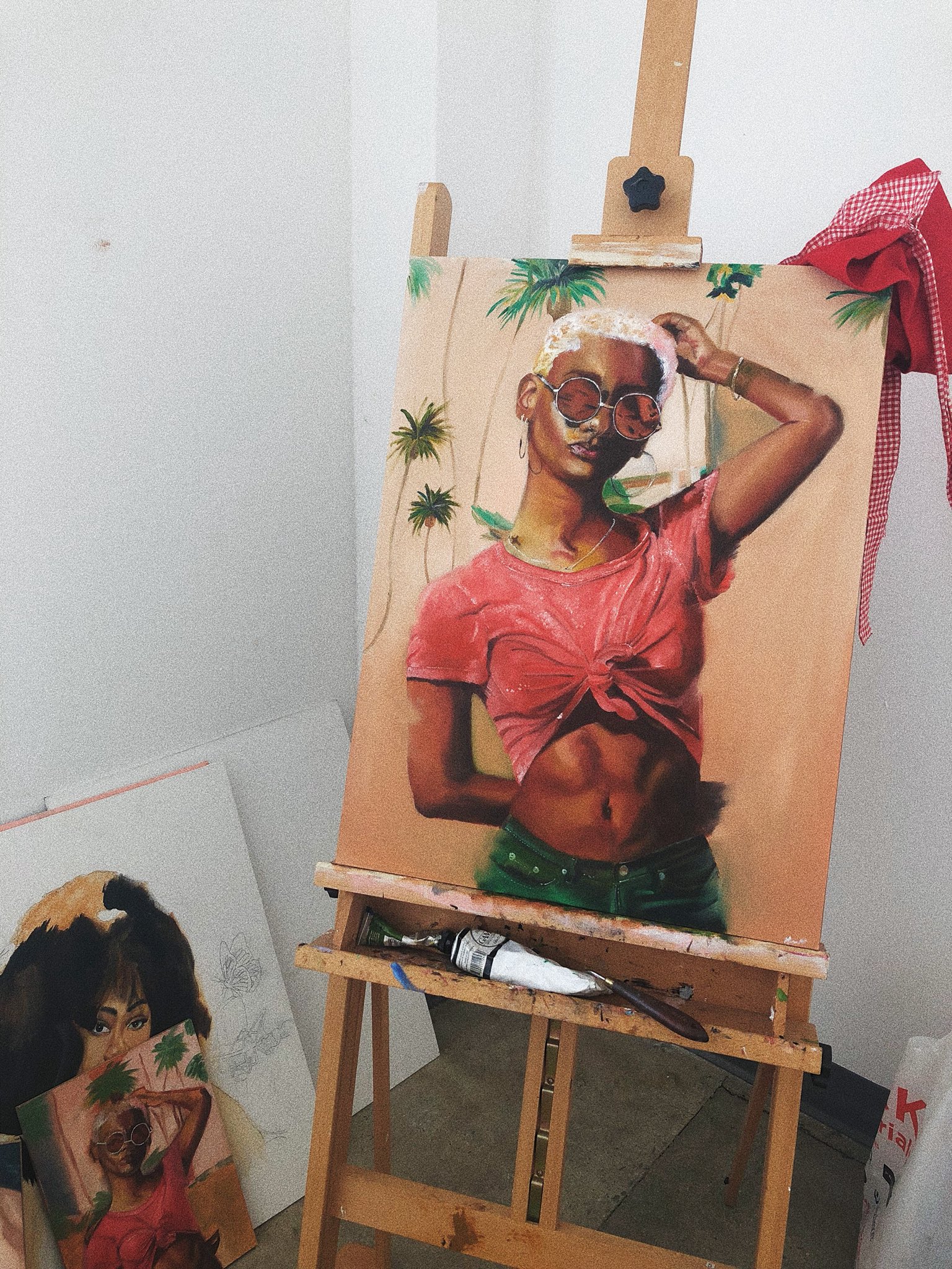 Finished piece of as her surprise birthday gift. happy birthday once again 