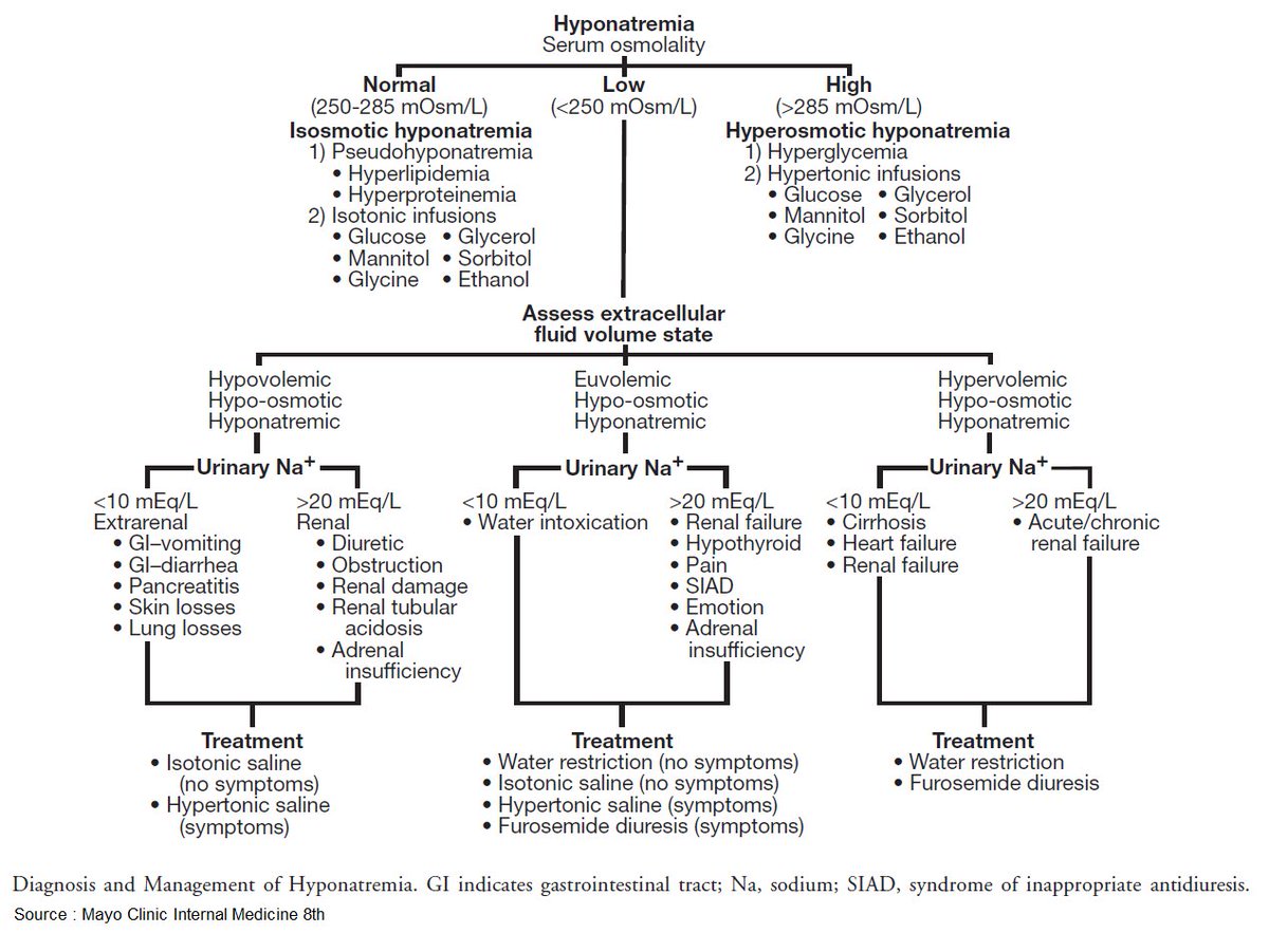 Diagnosis and Management of Hyponatremia . #meded #foamed #usmle #medicine.