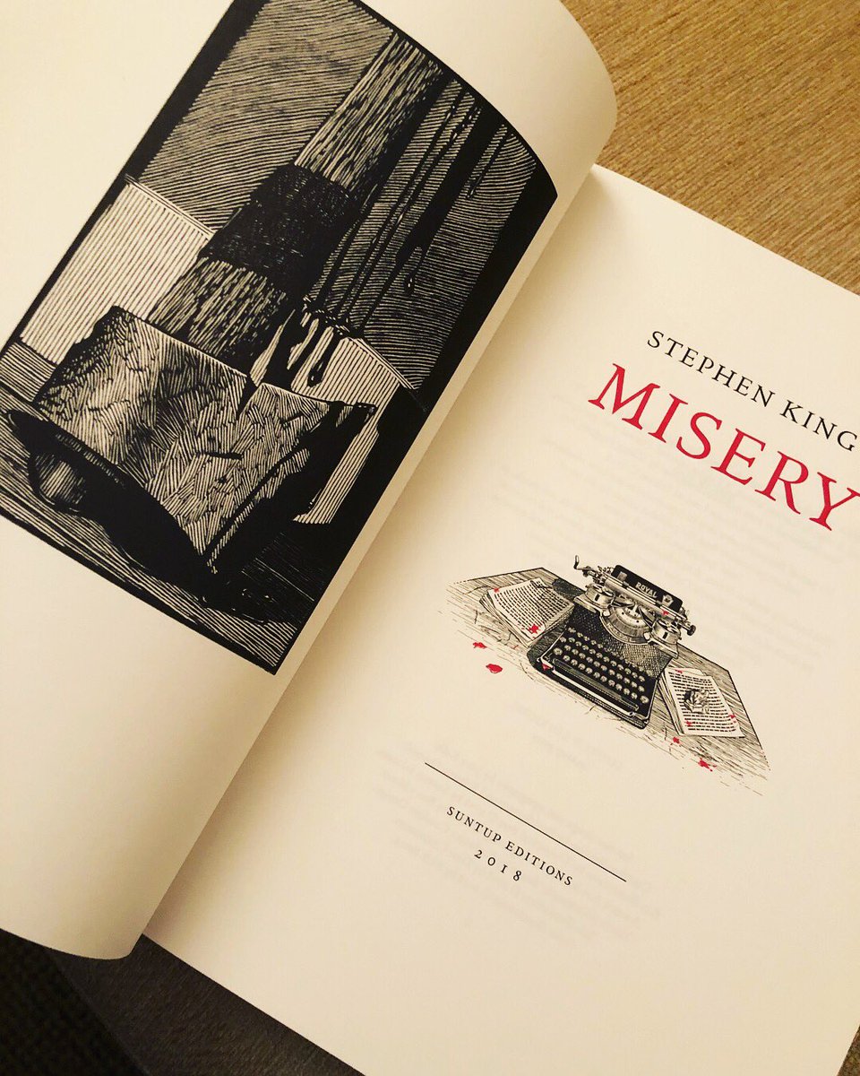 adamsuperjuiced's tweet image. Some more pictures from the beautiful @suntupeditions Misery  Limited Edition by @StephenKing. Beautifully illustrated by #rickberry