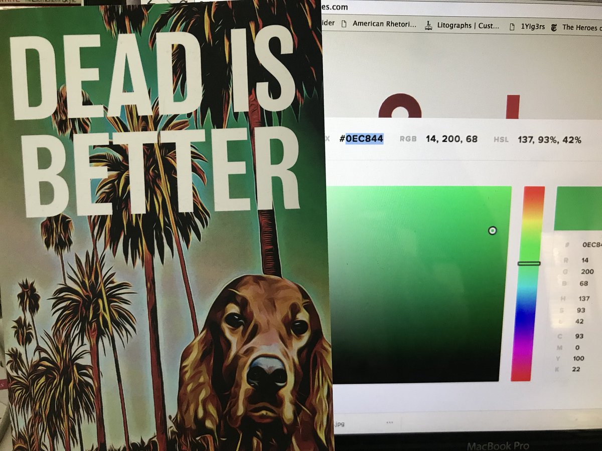 JoPerryAuthor's tweet photo. #HTMLColorCodes Trying to match the beautiful green on the cover: https://t.co/IHXP5L94No