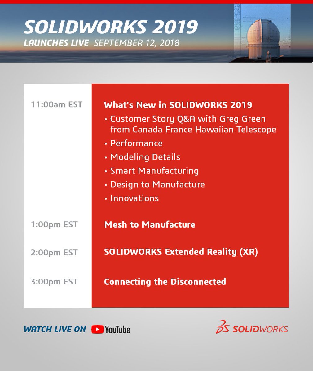 solidworks 2019 events