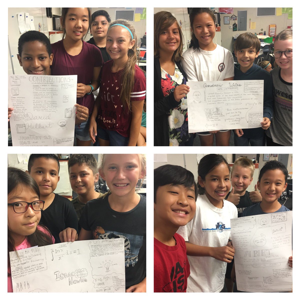 carinleavitt's tweet photo. Mathematician Biographies! #MathmaniaDay #TeamBeechwood #bwbobcats #FSDLearns https://t.co/4YBwY5uuHP