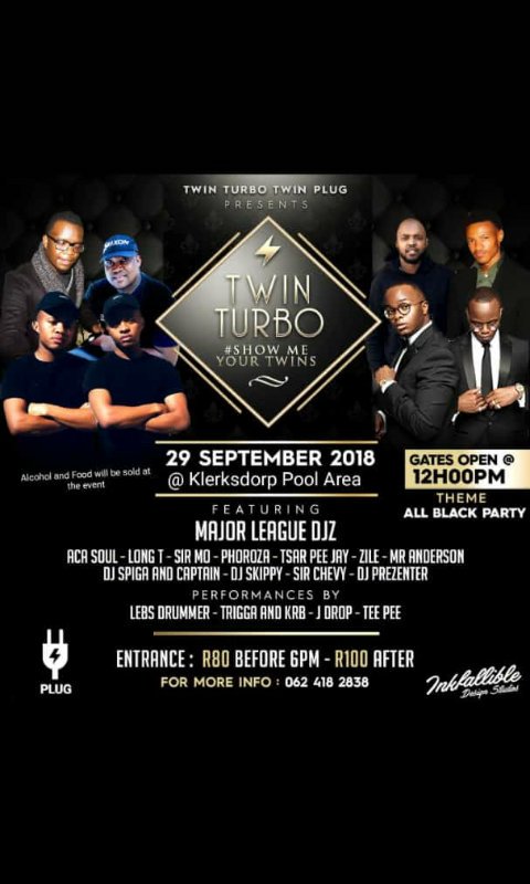 ChevySir's tweet image. Catch me live on stage at Klerksdorp Swimming pool on the 29th of September. 

Twin Turbo 
#let the world dance 🌍🌎🌏