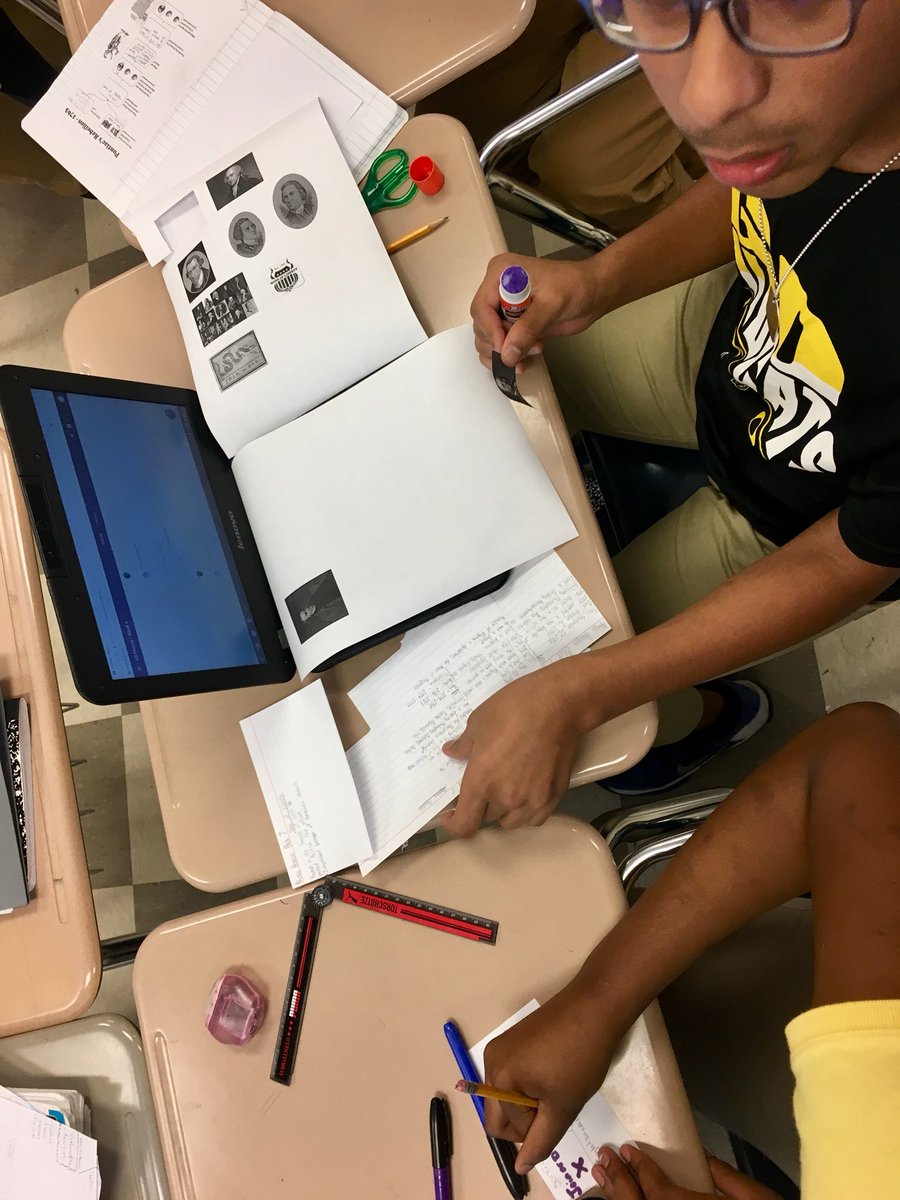 MrsBrewer1's tweet photo. It’s #WorkHardWednesday Today historians are working on their founding fathers trading cards. #hcdess #WeAreHamilton https://t.co/lHexOwZIuH