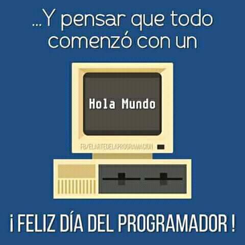 ContraseaPC's tweet image. Hello world!! Feliz día del programador 😁
#ContraPc #Software #Programador #FelizDía