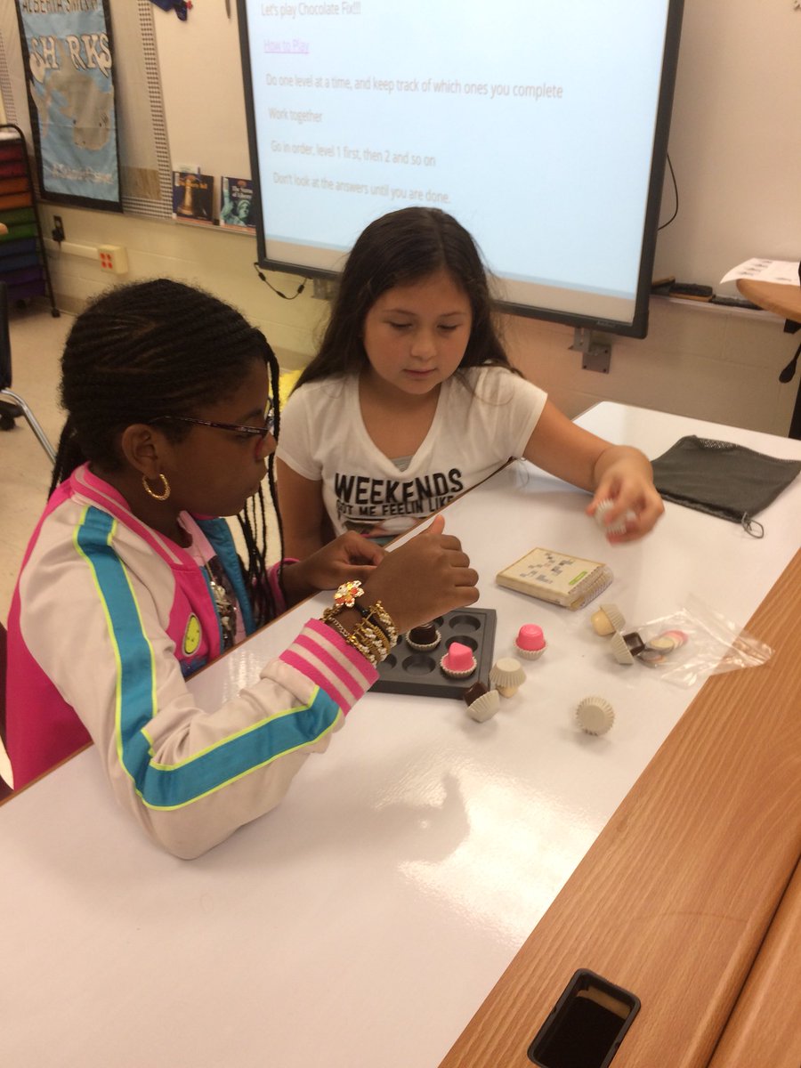 Rodgers_Edu's tweet image. A little afternoon chocolate fix @ThinkFun with my fourth grade friends from @abbottjodi3 class @sharkhappenings #asesbettertogether #sharkSTEAM