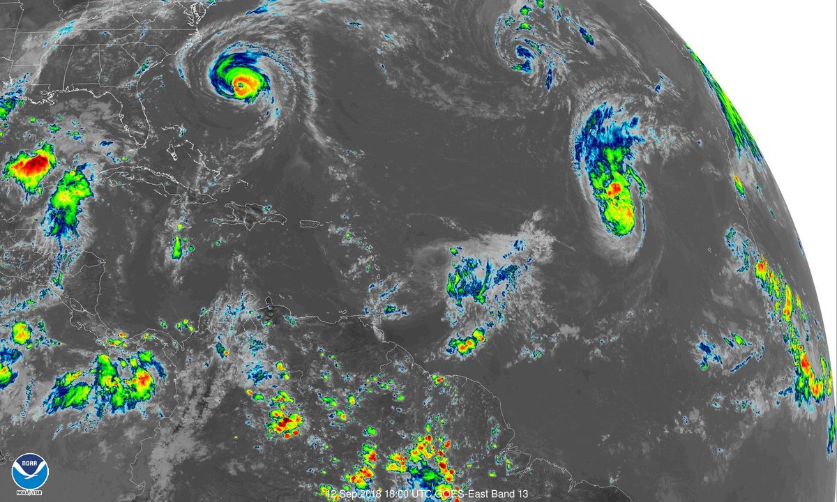 ecdWeather's tweet photo. UPDATE 2PM: from @NHC_Atlantic 
ISAAC MOVING RAPIDLY WESTWARD

LOCATION: 420 East of MARTINIQUE 345 MI and East OF GUADELOUPE 
MAX WINDS: 60 MPH
MOVEMENT: West AT 21 MPH.
PRESSURE: 1002 MB

It is *possible* that #Isaac will degrade into a tropical wave in the next couple days https://t.co/neaurajMB0