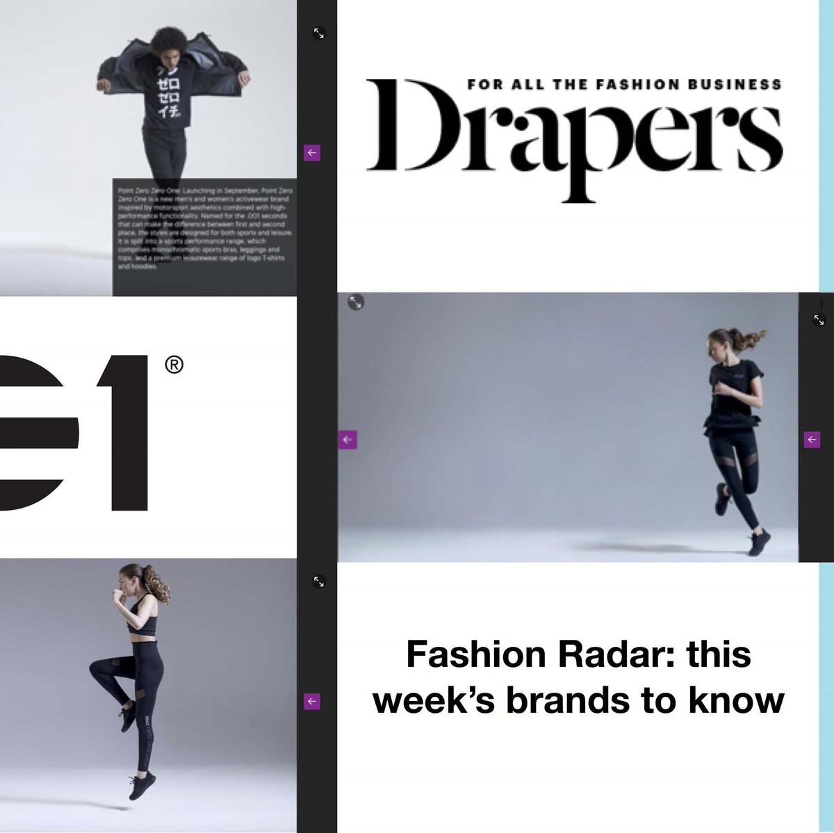 pointzerozero1's tweet photo. Very Nice!
Thank you @Drapers
The UK’s no1 #fashion resource
#pointzerozeroone on their ‘A brand To Know Fashion Radar’
#style #design #brand #lifestyle #premium #new #leisurewear #activewear #athleisure #sportswear #motorsport #F1 #MotoGP #FormulaE #WEC #GT #Indy #FIA https://t.co/anXEj3zEkR