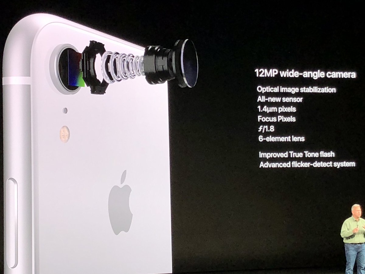 Tiene una sola cámara trasera de 12MP #AppleEvent