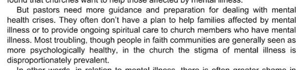 Pic1 = A facebook post from the AACC.Pic2 = Words from Ed Stetzer in Chapter 1 (“How to Assess the Mental and Relational Needs in Your Church,”) of "The Struggle is Real," 2017.