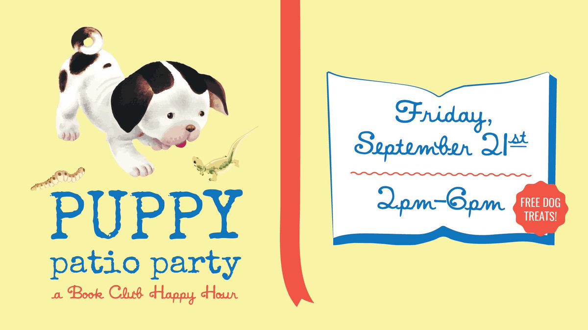 eatatbookclub's tweet photo. Calling all pups &amp; pals 😄🐶 Join us for our Happy Hour event to celebrate our best furry friends with drinks, snacks &amp; organic dog treats made by @GigisCafeMpls 🤗 https://t.co/hxgQUtcVlM