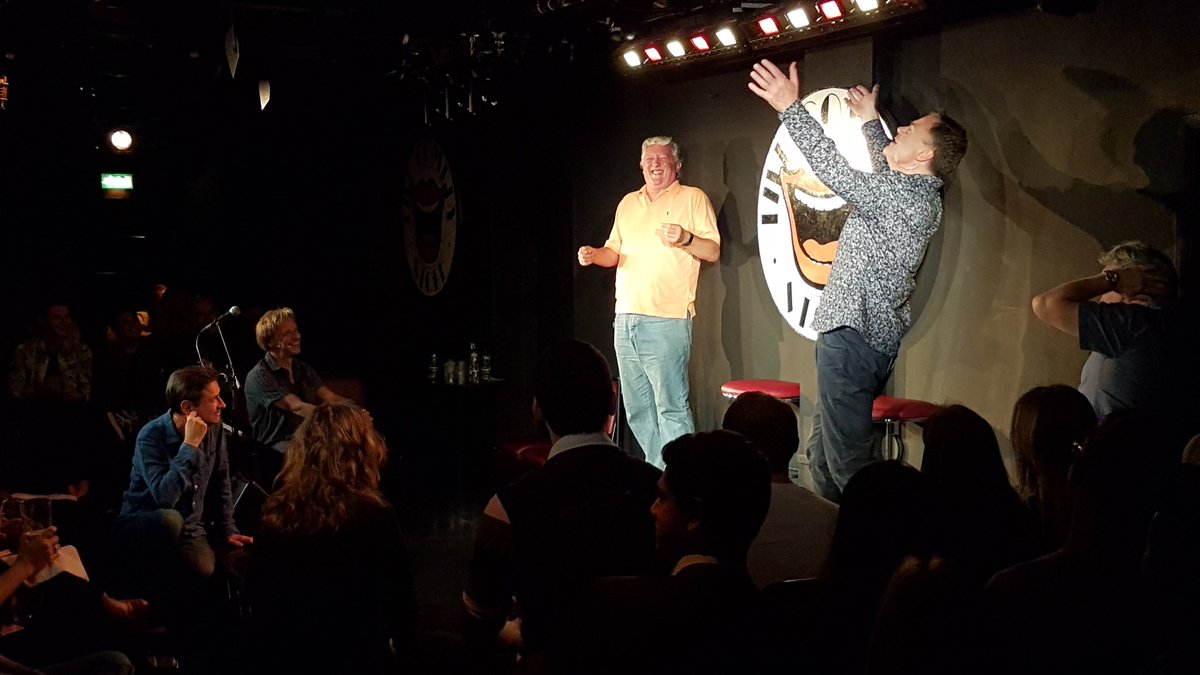 comedystoreuk's tweet photo. @NeilMullarkey and @AndyCSP start the next game Freeze/Tag And as you can see Neil is currently winning #csplive https://t.co/SLZGu5txLN