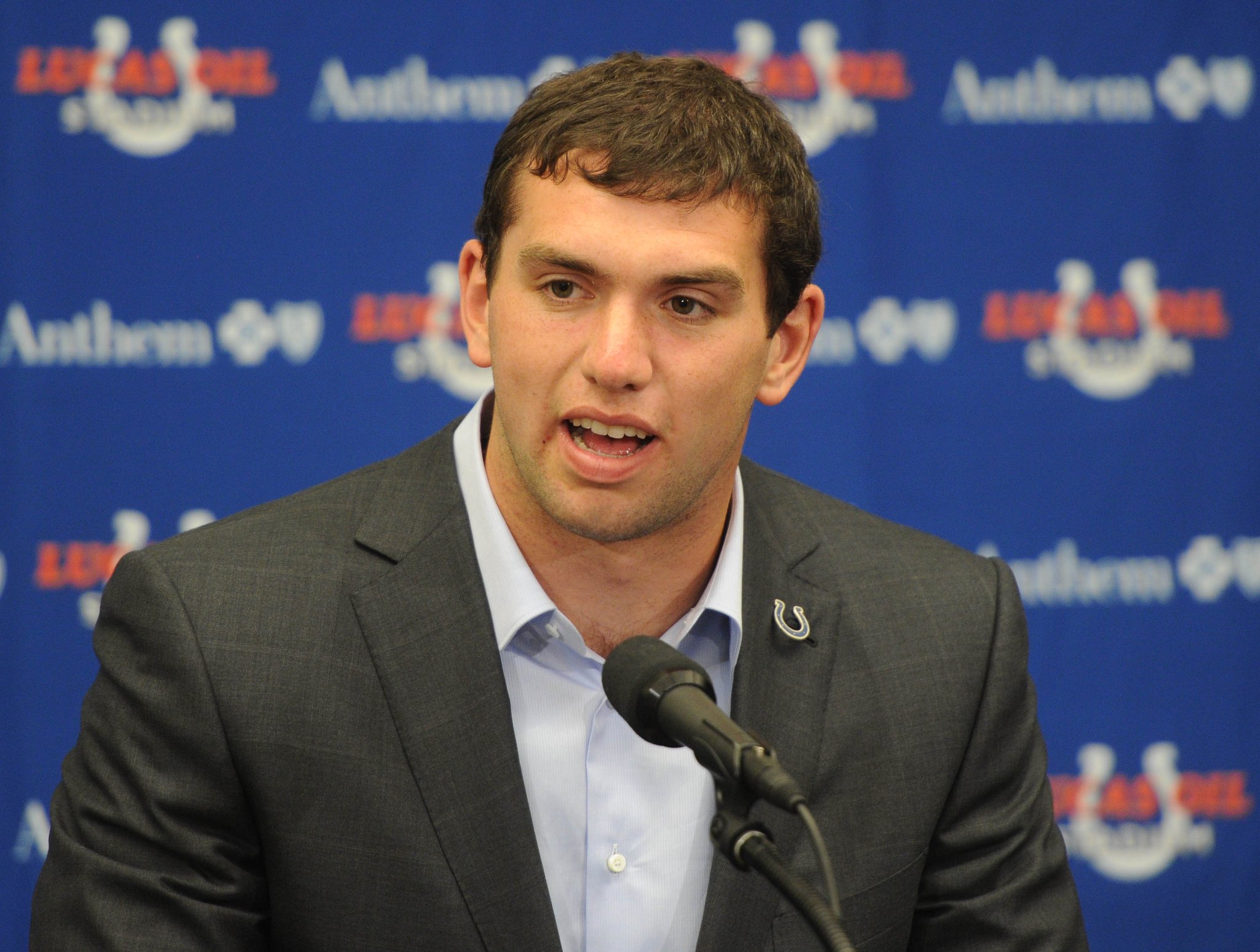 Remember this rookie? Happy 29th birthday to quarterback Andrew Luck. 

 