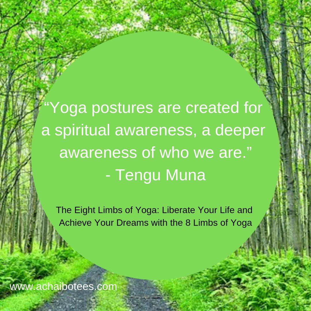 achaibotees's tweet image. “Yoga postures are created for a spiritual awareness, a deeper awareness of who we are.” - #TenguMuna, #LiberateYourLife and #AchieveYourDreams with the #8LimbsofYoga

#yoga #yogapostures #yogapose #achaibowomen #leagueofinspirationalwomen #achaibotees